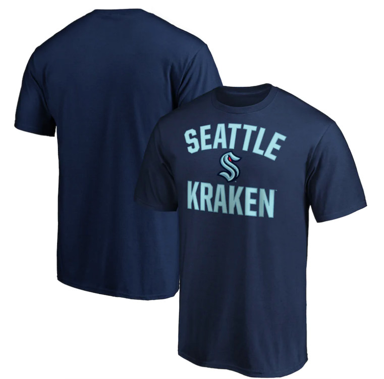 Men's Seattle Kraken Navy T-Shir